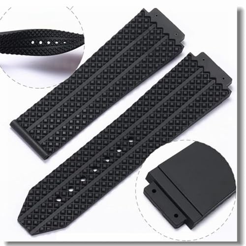 Silicone Replacement Watch Band for Hublot Big Bang - Compatible with 19mm*25mm*22mm Big Bang Watches