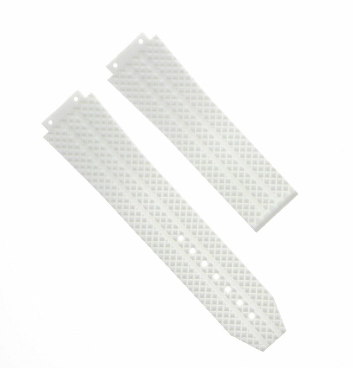 25MM Silicone Rubber Watch Band for Hublot - White
