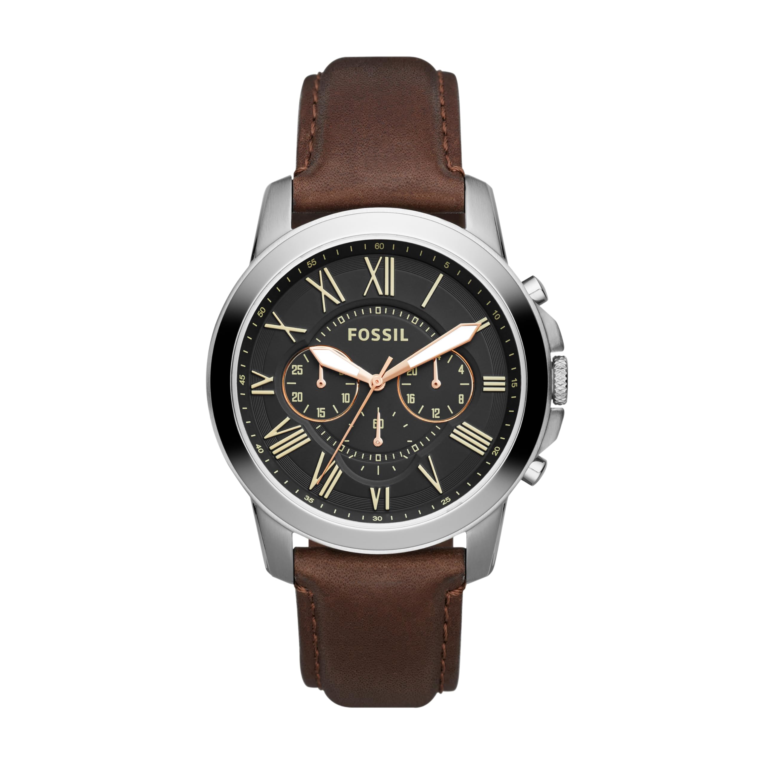 Men's Chronograph Watch - Leather or Steelstrap