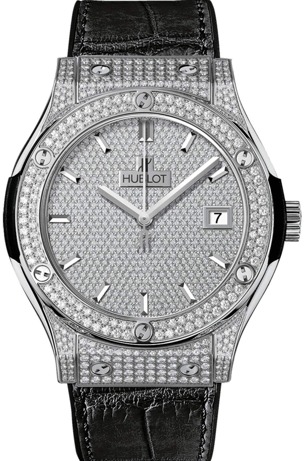 Hublot Classic Fusion Titanium 45 Full Pave Watch